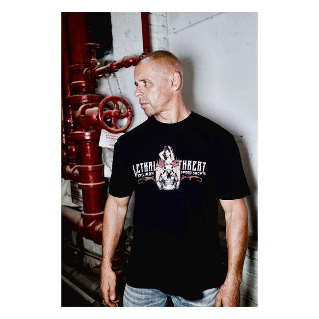 Lethal Threat Evil Iron speed shop T-shirt