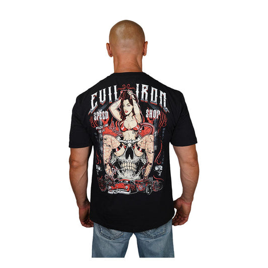 Lethal Threat Evil Iron speed shop T-shirt