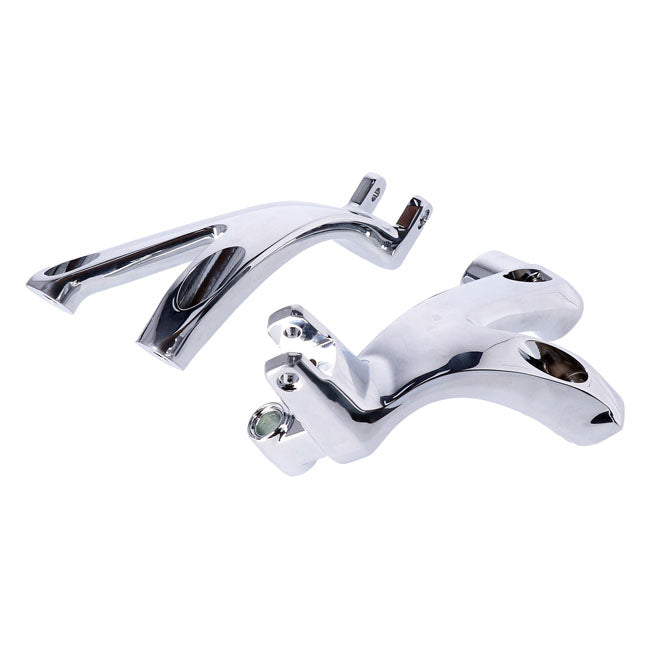 M8 Softail floorboard to foot peg conversion bracket set