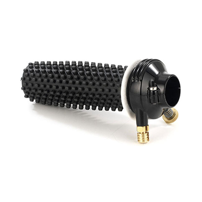K-Tech 7/8" Deluxe throttle housing. Forged brass.