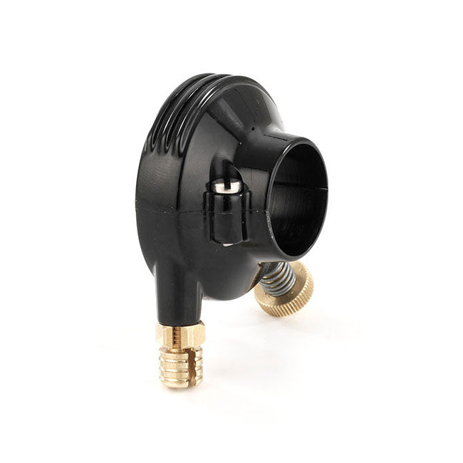 K-Tech 7/8" Deluxe throttle housing. Forged brass.