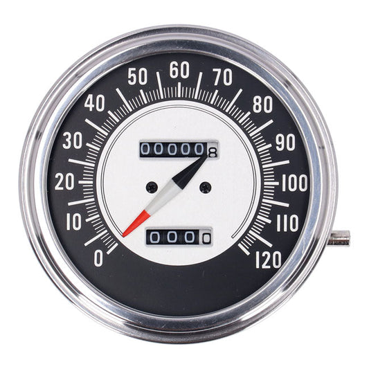 FL speedometer, ''68-72 face'', black/silver. 1:1 mph