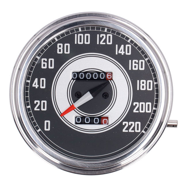 FL speedometer, ''41-45 face'', silver/black. 2:1 kmh