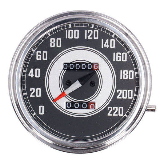 FL speedometer, ''41-45 face'', silver/black. 2:1 kmh