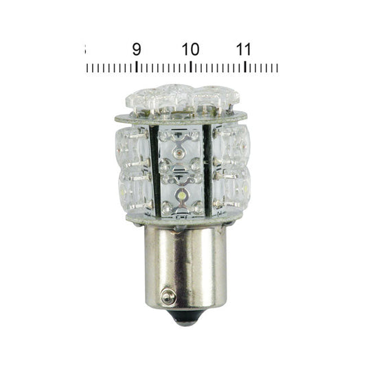 Superflux LED miniature bulb. White light, std base