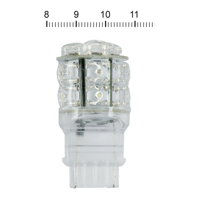 Superflux #194 LED miniature bulb. White light, glass base
