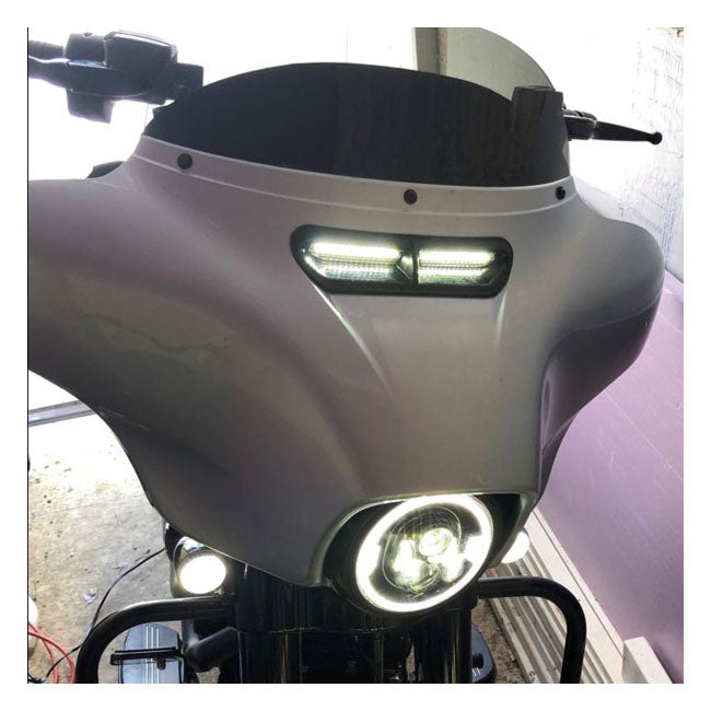 Custom Dynamics, Batwing turn signal vent insert. Black