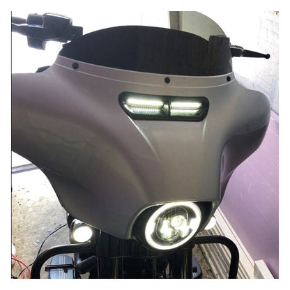 Custom Dynamics, Batwing turn signal vent insert. Black