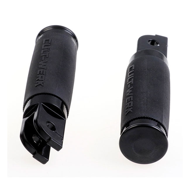 Cult-Werk, ''Racing'' rider foot peg set. Gloss black