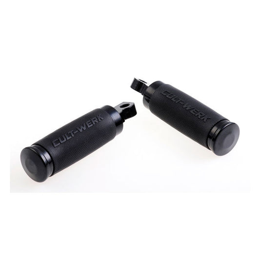 Cult-Werk, ''Racing'' rider foot & shift peg set. Gloss black