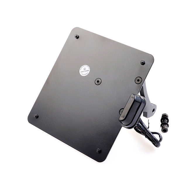 Cult-Werk, side mount license plate bracket, black Germany