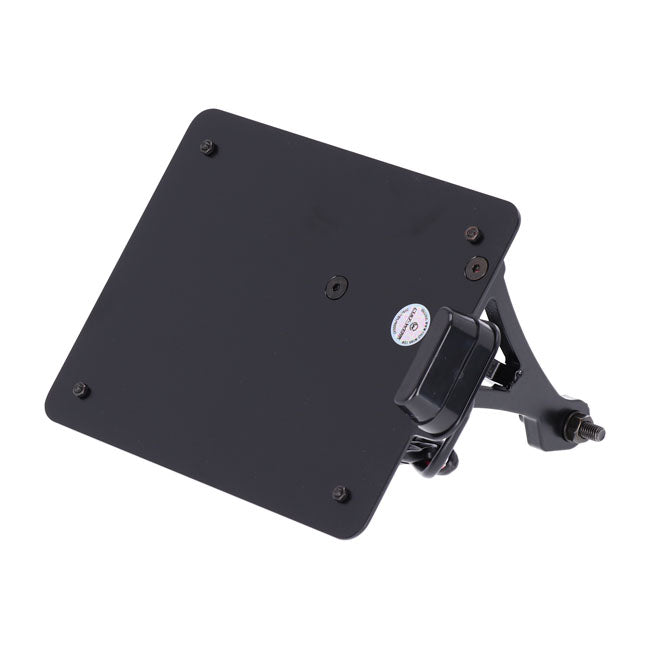 Cult-Werk, side mount license plate bracket Black Austria
