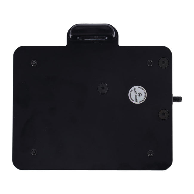 Cult-Werk, side mount license plate bracket 3-1 LED, black.