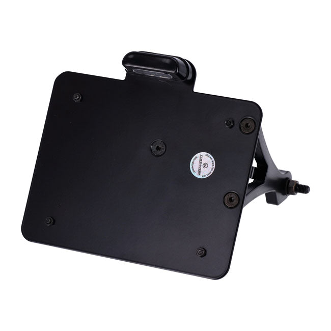 Cult-Werk, side mount license plate bracket 3-1 LED, black.