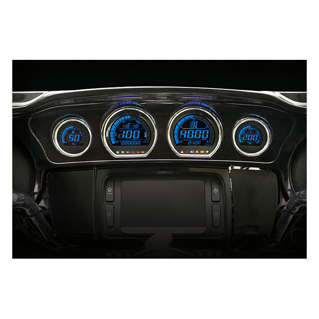KOSO, HD-03 4-piece 2-color gauge kit for Touring