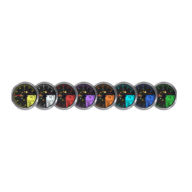 KOSO, HD-05 Speedometer tachometer Chrome bezel