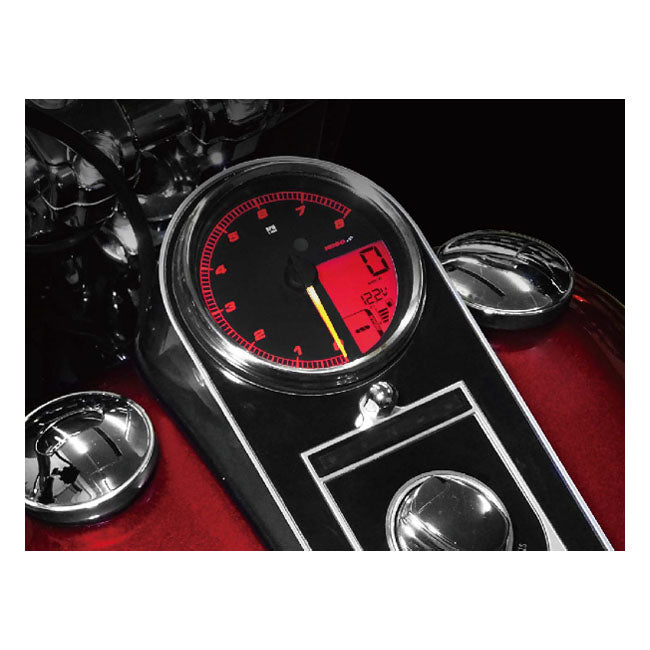 KOSO, HD-05 Speedometer tachometer Chrome bezel