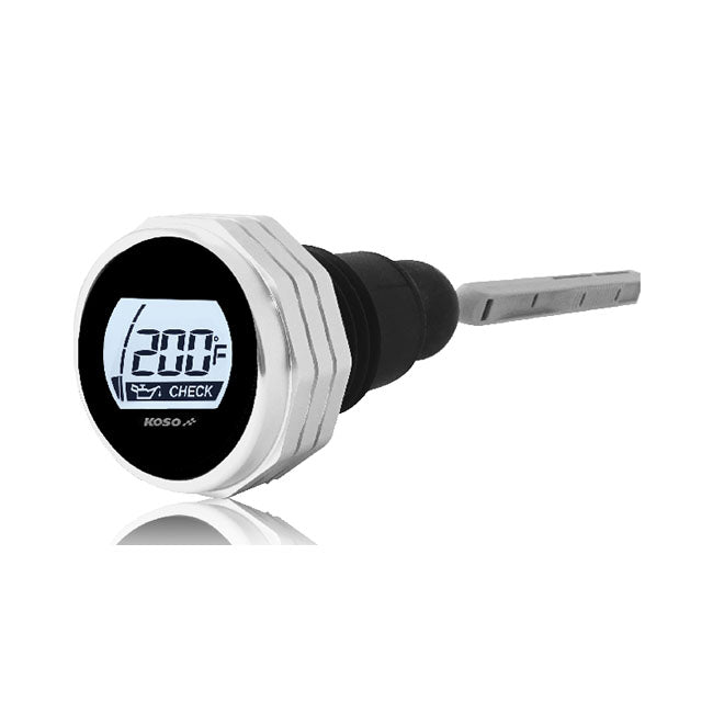 KOSO, oil tank dipstick with display Silver body