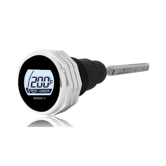 KOSO, oil tank dipstick with display Silver body