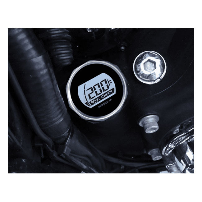 KOSO, oil tank dipstick with display Silver body