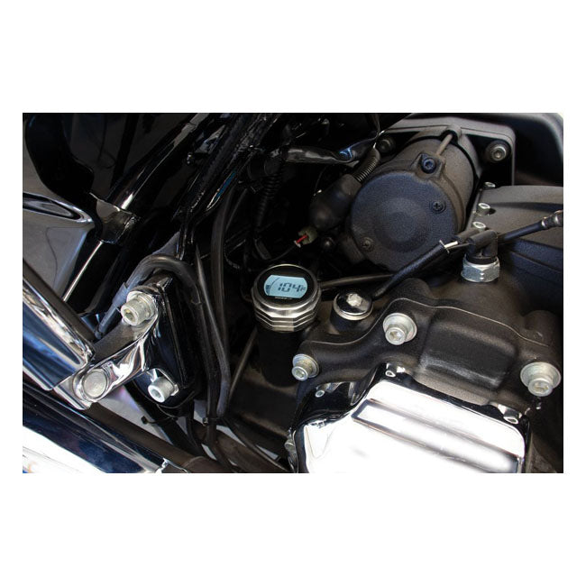 KOSO, oil tank dipstick with display Silver body