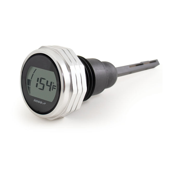 KOSO, oil tank dipstick with display Silver body