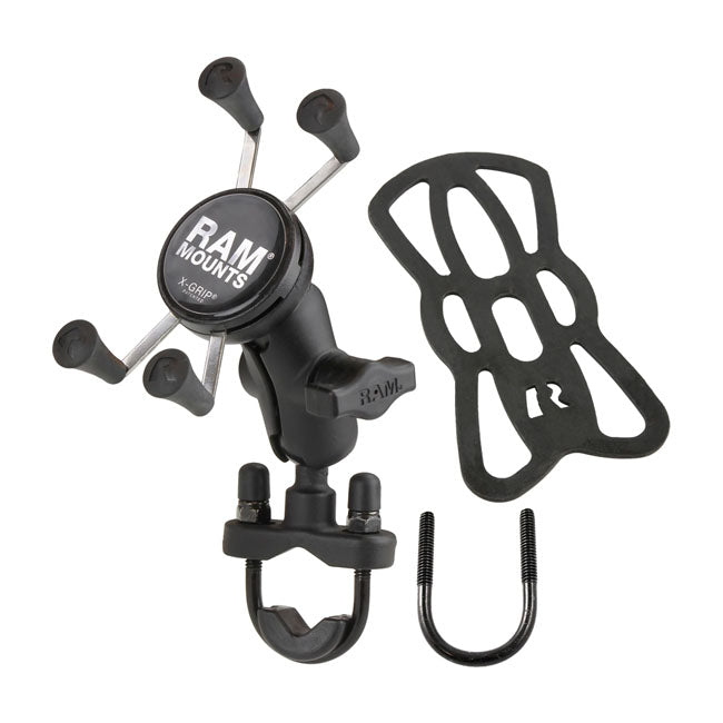 RAM Mounts, X-Grip Phone mount w/U-Bolt base. Small phones