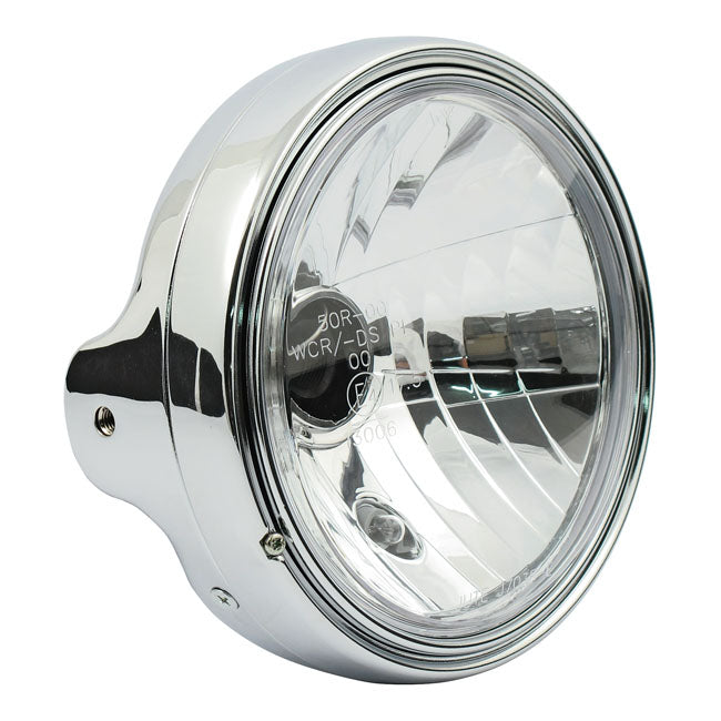 LTD style 7" H4 headlamp side mount Clear lens