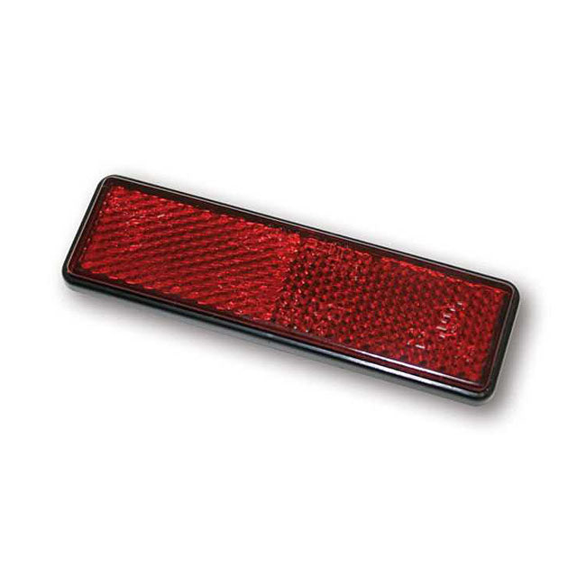 Universal B-Seen reflector. Rectangular. 94x28mm. Red