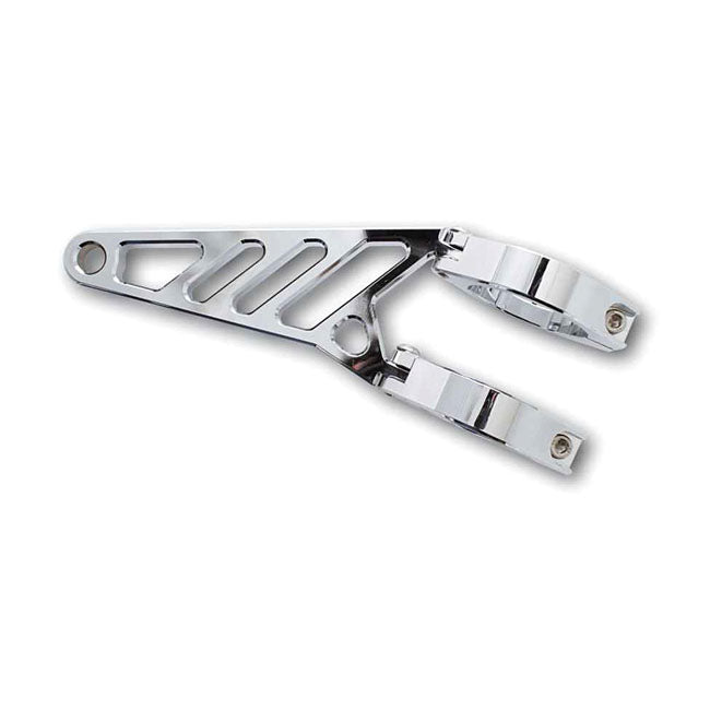 Fingers, adj. headlamp bracket assembly long 38-41mm. Chrome