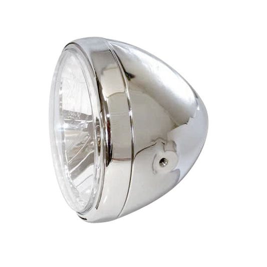 Reno II 7" H4 headlamp. with halo ring. Chrome