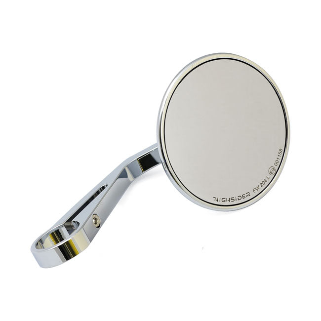 Montana round mirror, clamp-on, l&r