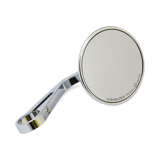 Montana round mirror, clamp-on, l&r