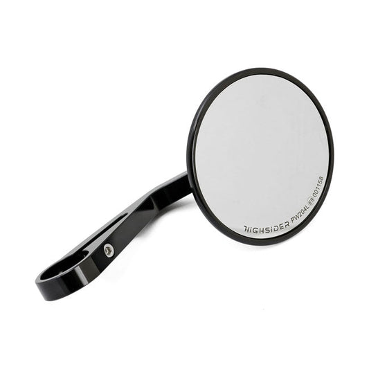 Montana round mirror, clamp-on, l&r