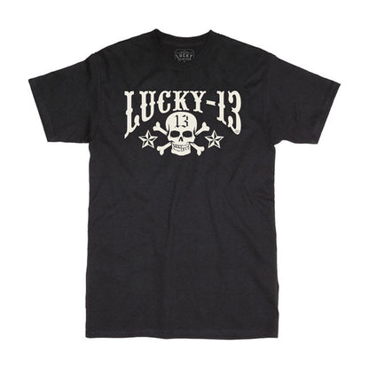 Lucky 13 Skull Stars t-shirt