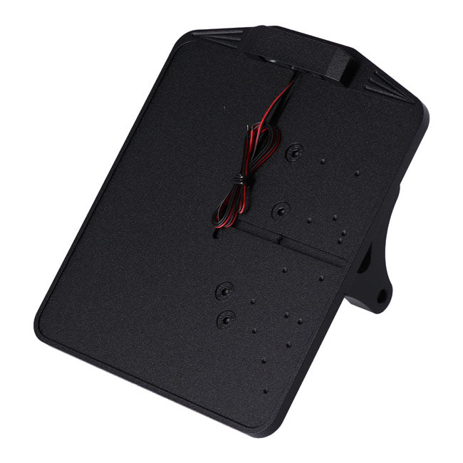 CPV, side mount license plate bracket Black powder coated