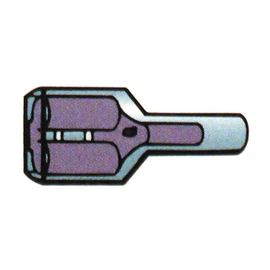 Connectors, slide-on terminal, blue