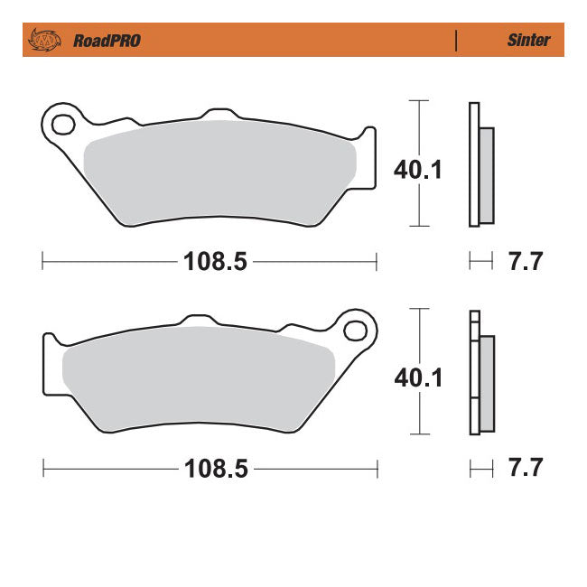 Moto-Master RoadPro brake pads Sintered