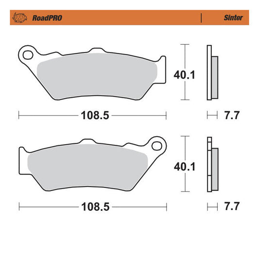 Moto-Master RoadPro brake pads Sintered