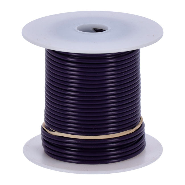 Wire on spool, 14 gauge. 100 ft. Purple