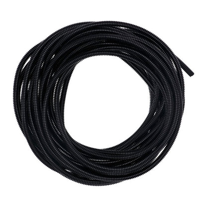 PVC split wiring loom. 50ft, 1/4" I.D. (6.35mm). Black