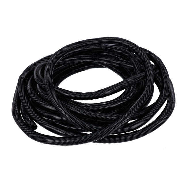 PVC split wiring loom. 50ft, 3/4" I.D. (19mm). Black