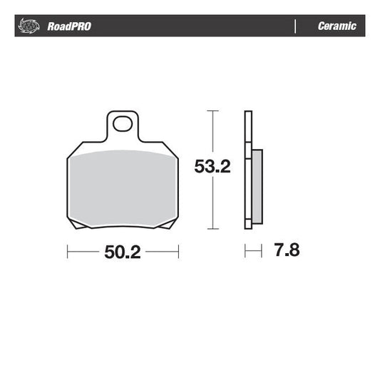 Moto-Master, RoadPro rear brake pads Ceramic