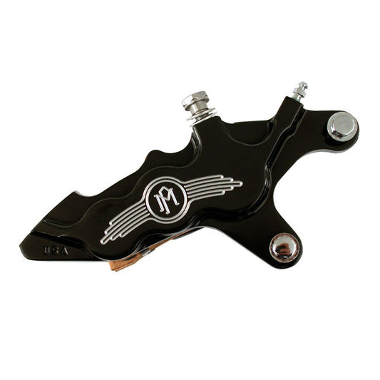 PM, 6-p 112x6b caliper. Bolt-on, 11.5" left front. Black CC