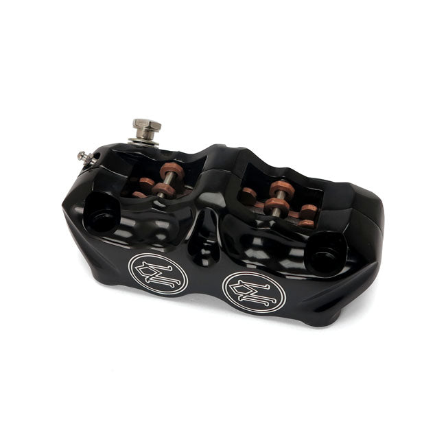 Performance Machine, 4-piston radial mount caliper Black CC