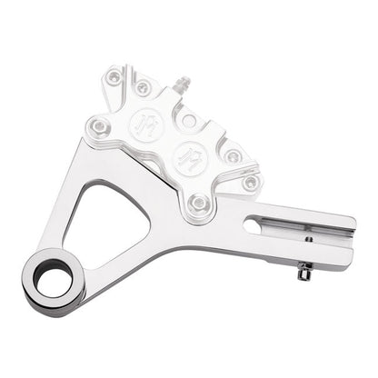 PM, Rear 4-p caliper bracket, 11.5". Chrome