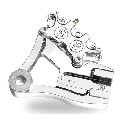 PM, Rear 4-p caliper bracket, 11.5". Chrome