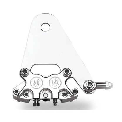 PM, Rear 4-p caliper bracket, 11.5". Chrome
