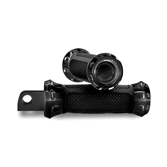 PM, Overdrive foot peg set. Black