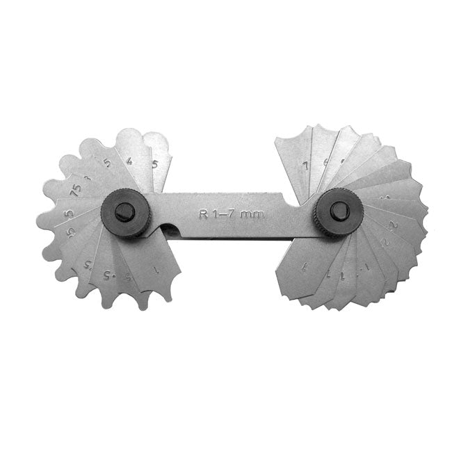 MIB, radius gauge. 7.5mm to 15.0mm